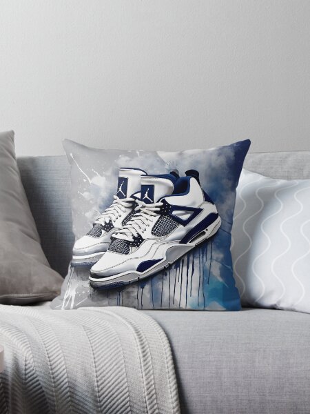 Item preview, Jordan 4 Shoes with Spray Painted Cloud Background designed and sold by Puretrendsetter.