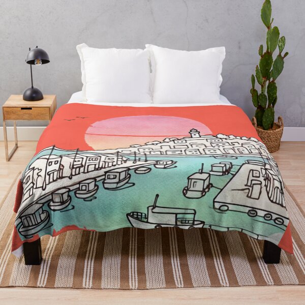 Item preview, Minimalist Mokpo Harbor Korea Sticker Design, designed and sold by PaintMeWorld.