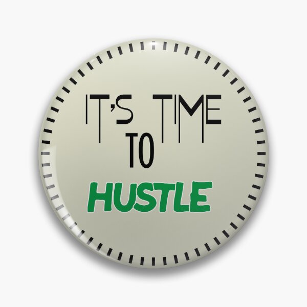 Item preview, "Time to Hustle" Watch Face Design black designed and sold by liudiam.