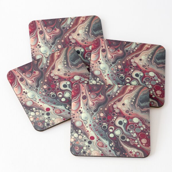 Item preview, Marbled abstract, paper marbling,patterns that mimic the fluidity of water or the veining found in natural stone like marble or agate designed and sold by Collagedream.