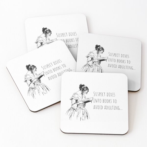 Item preview, Suspect Dives Into Books to Avoid Adulting designed and sold by lisaamakye.