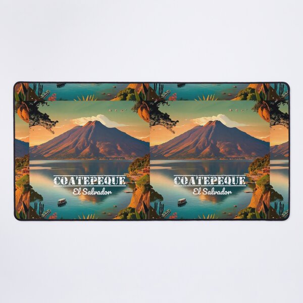 Item preview, Wall  Art El Salvador | Coatepeque Lake Travel Vintage Poster designed and sold by kestrada2906.