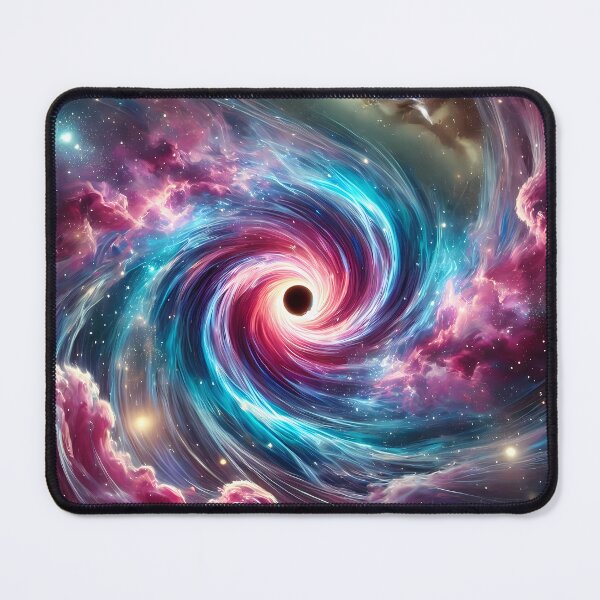 Item preview, "Swirling nebula and glowing black hole." designed and sold by OrbitOdyssey.