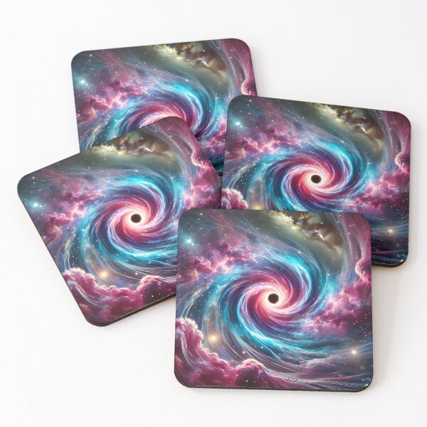 Item preview, "Swirling nebula and glowing black hole." designed and sold by OrbitOdyssey.