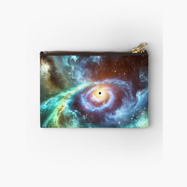 Item preview, "Vibrant nebula and glowing black hole." designed and sold by OrbitOdyssey.