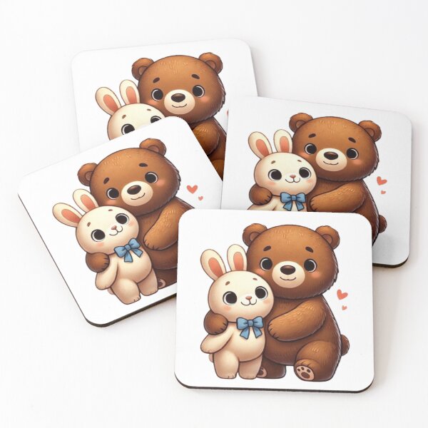Item preview, brown bear and Coney love designed and sold by Shubatdesigns.