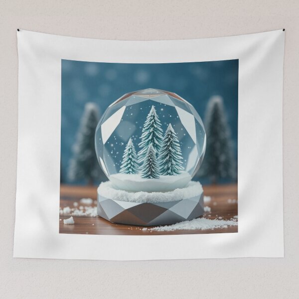 Item preview, Geometric Snow Globe - Modern Festive Artwork designed and sold by ItheMattI.