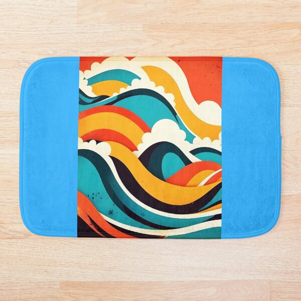 Item preview, Retro Ocean Waves designed and sold by PeterEkvall.