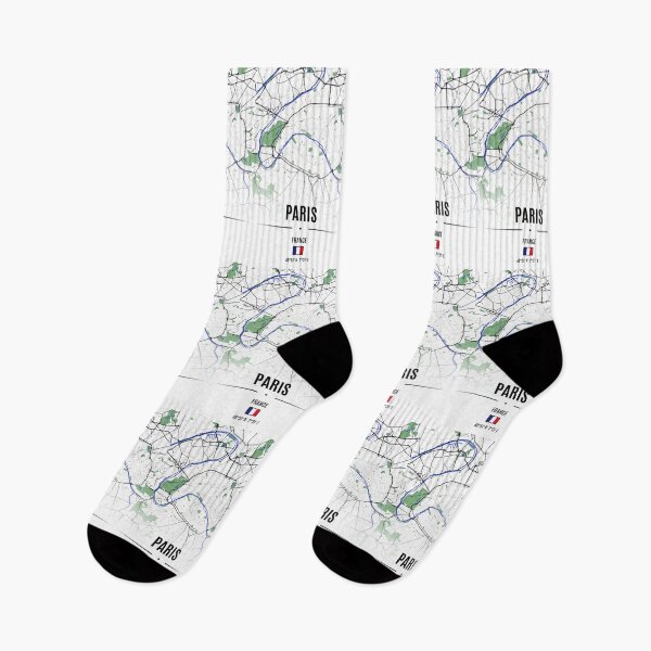 Item preview, Paris Map Art - Seine River, French Streets & City Design designed and sold by Psycho-Crazy.