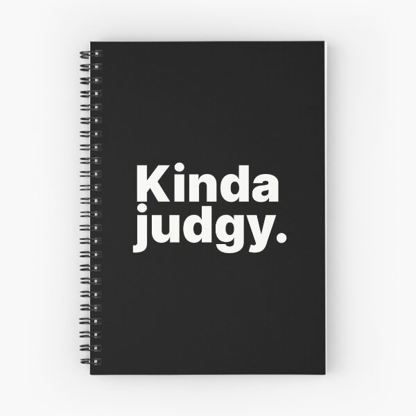 Item preview, Kinda Judgy | White Text designed and sold by ThingsOnTees.