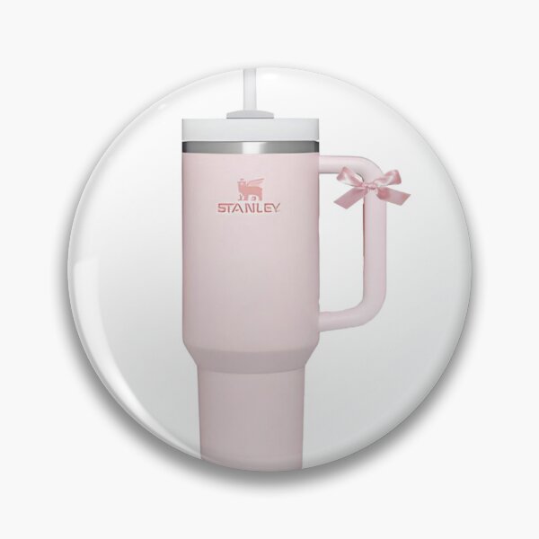 Item preview, Light Pink Bow Stanley Cup Sticker designed and sold by Letsgonjdevils0.