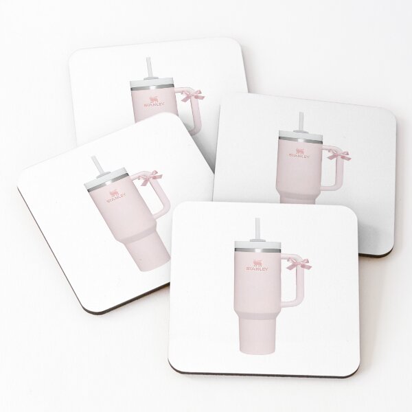 Item preview, Light Pink Bow Stanley Cup Sticker designed and sold by Letsgonjdevils0.