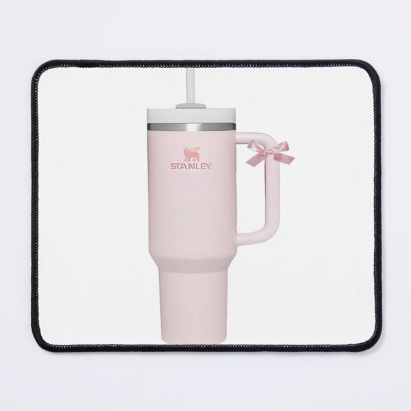 Item preview, Light Pink Bow Stanley Cup Sticker designed and sold by Letsgonjdevils0.