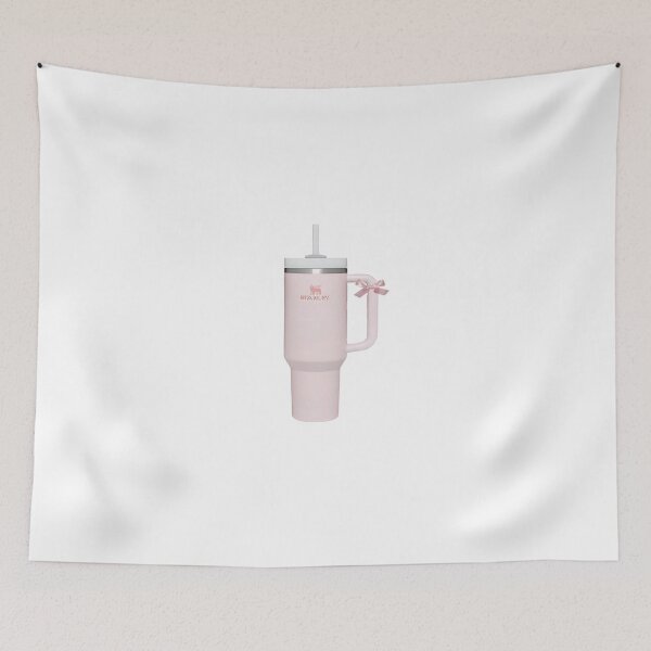 Item preview, Light Pink Bow Stanley Cup Sticker designed and sold by Letsgonjdevils0.