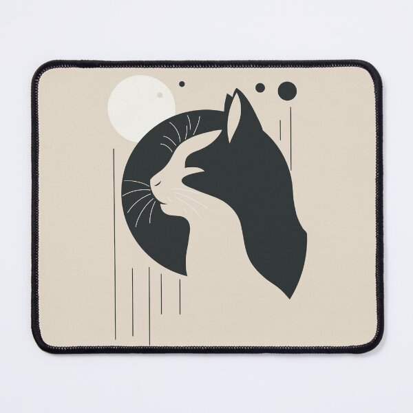 Item preview, Abstract Cat Silhouette mid century style designed and sold by NoaaDesign.