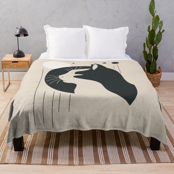 Item preview, Abstract Cat Silhouette mid century style designed and sold by NoaaDesign.
