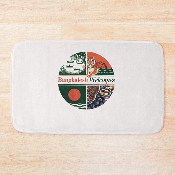 Item preview, Bangladesh Welcomes Flag Map Dhaka, Sundarbans, designed and sold by AnimalsDH305.