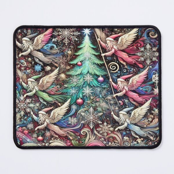 Item preview, The Glowing Forest of Festive Wings – Perfect Holiday Gift,Cadeau de vacances, Regalo de vacaciones, Festtagsgeschenk designed and sold by Imaginarium of Chaos falcon88 .