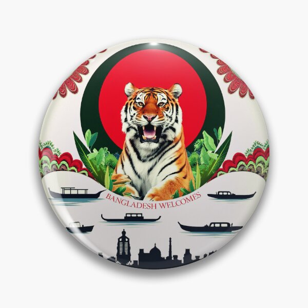 Item preview,  Bangladesh Welcomes Flag Map Dhaka, Sundarbans, designed and sold by AnimalsDH305.