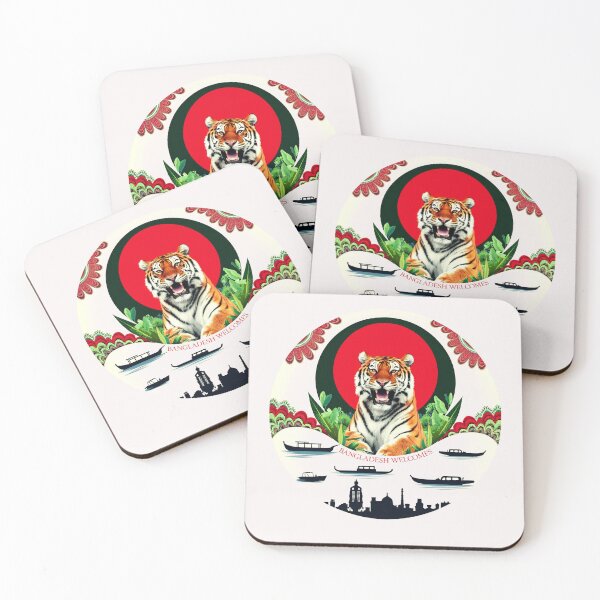 Item preview,  Bangladesh Welcomes Flag Map Dhaka, Sundarbans, designed and sold by AnimalsDH305.