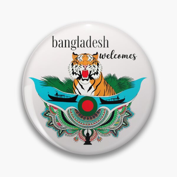 Item preview, Bangladesh Welcomes Flag Map Dhaka, Sundarbans, designed and sold by AnimalsDH305.