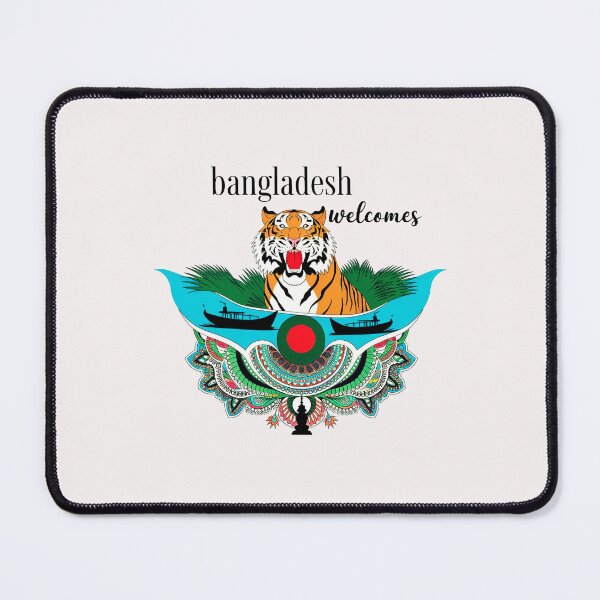 Item preview, Bangladesh Welcomes Flag Map Dhaka, Sundarbans, designed and sold by AnimalsDH305.