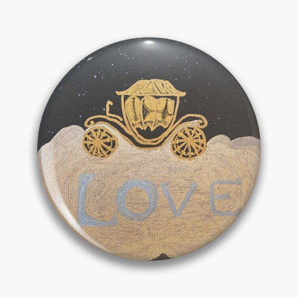 Artikelvorschau, Die Liebe wohnt in einem goldenen Wagen auf einer silbernen Wolke unter Mond und Sternen entworfen und verkauft von Jeanne Henner.