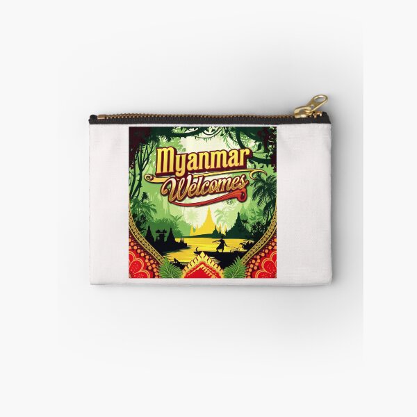 Item preview, Myanmar Birma Welcomes Flag Map Yangon, Mandalay, designed and sold by AnimalsDH305.