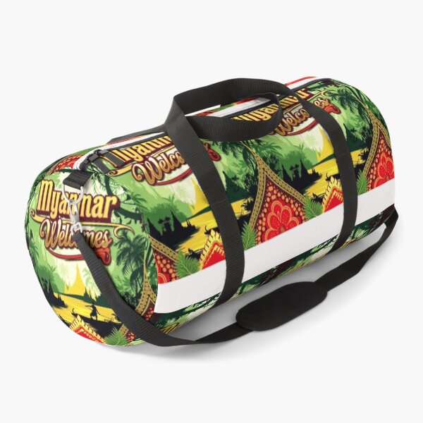 Item preview, Myanmar Birma Welcomes Flag Map Yangon, Mandalay, designed and sold by AnimalsDH305.