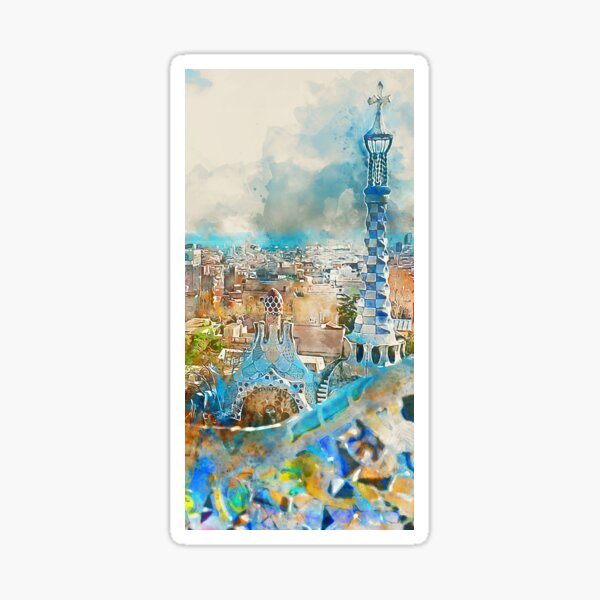 Item preview, Barcelona, Parc Guell  designed and sold by AM FineArtPrints.