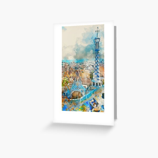 Item preview, Barcelona, Parc Guell  designed and sold by AM FineArtPrints.