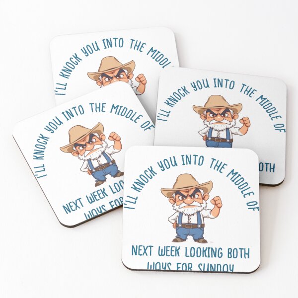 Item preview, Grumpy Old Farmer I'll Knock You Out designed and sold by Bigfoot T-Shirt Co..