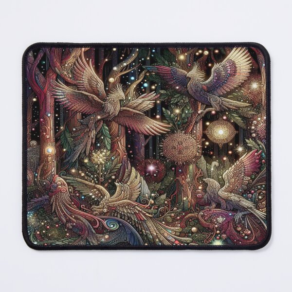 Item preview, "Shields and Wings of the Mystic Woods – Perfect Holiday Gift,Cadeau de vacances, Regalo de vacaciones, Festtagsgeschenk designed and sold by Imaginarium of Chaos falcon88 .