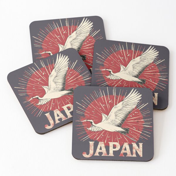 Item preview, A red-crowned crane from Japan designed and sold by ReachForArt.
