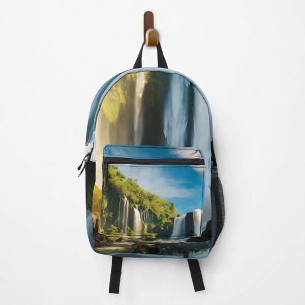 Item preview, waterfall in the green forest or green jungle 2 designed and sold by AA-designstore.
