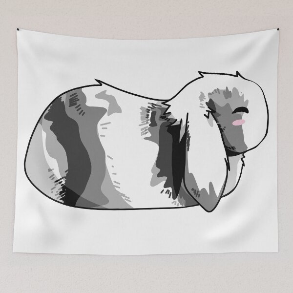 Item preview, Minilop bunny rabbit—it’s loafing time  designed and sold by MptR.