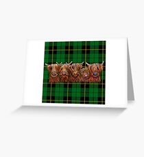 SCoTTiSH HiGhLaND CoW 'TurtaN - HaIrY BuNCH of CooS G' von SHiRLeY MacARTHuR Grußkarte