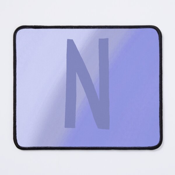 Item preview, Periwinkle N with Gradient Background designed and sold by MusicQueen17.