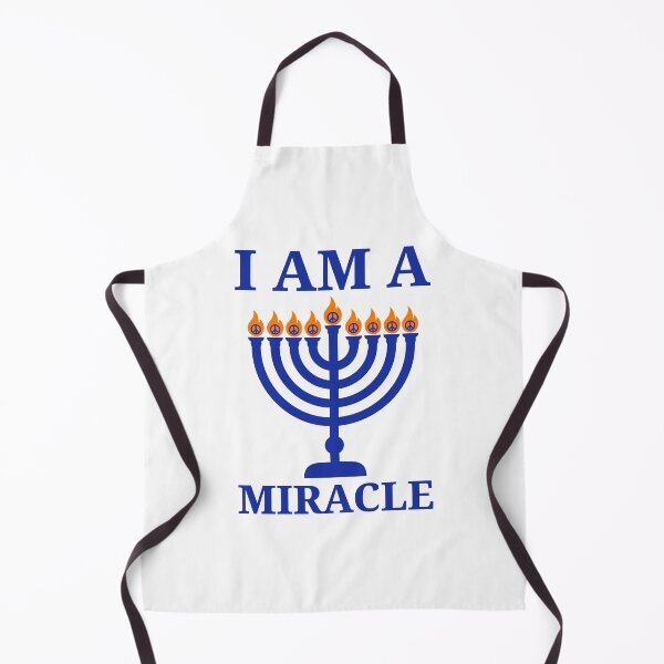 Item preview, I am a miracle Hanukkah menorah design designed and sold by Rachel the Artist .