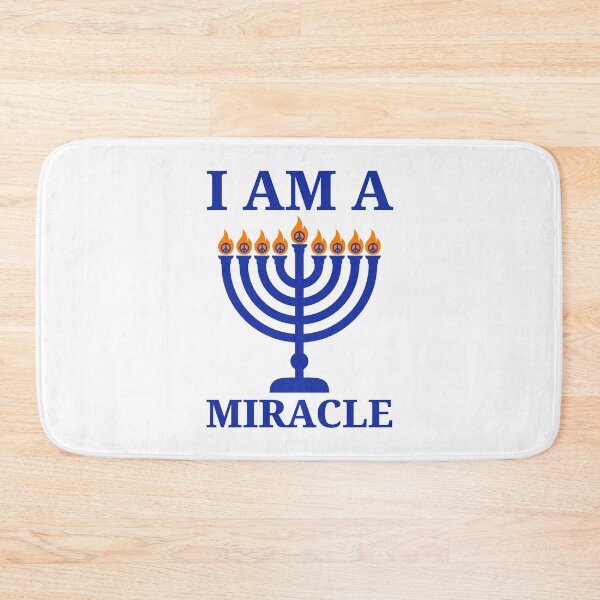 Item preview, I am a miracle Hanukkah menorah design designed and sold by Rachel the Artist .