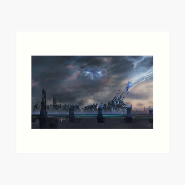Item preview, Bifrost Battle Painting designed and sold by Sion Walker.