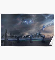 Bifrost Battle Painting Poster