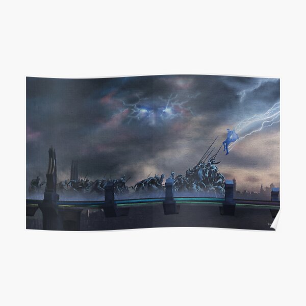 Bifrost Battle Painting Poster