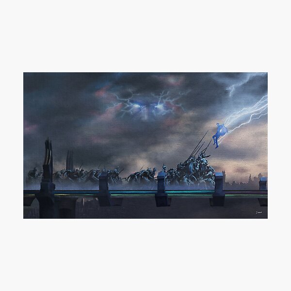 Item preview, Bifrost Battle Painting designed and sold by Sion Walker.
