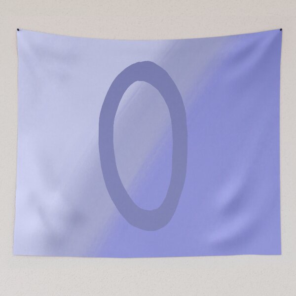 Item preview, Periwinkle O with Gradient Background designed and sold by MusicQueen17.