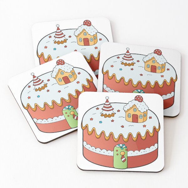 Item preview, Fluffy Christmas Cake with Marshmallow Toppers and Sugary Snow Dust designed and sold by omerfdln34.