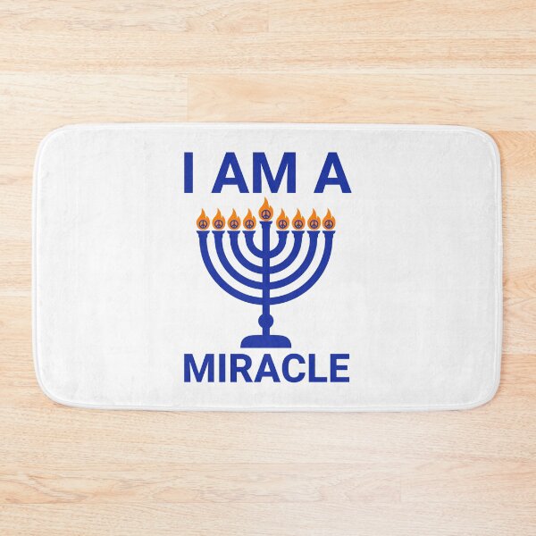 Item preview, I am a miracle Hanukkah menorah design designed and sold by Rachel the Artist .