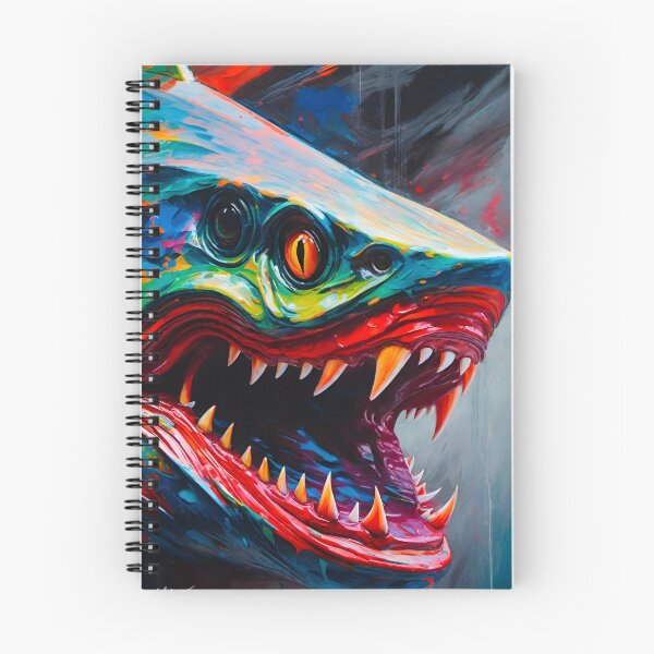 Item preview, Colorful Shark Monster  designed and sold by MatrixTattoo.