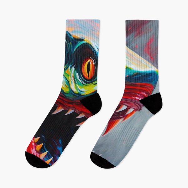 Item preview, Colorful Shark Monster  designed and sold by MatrixTattoo.