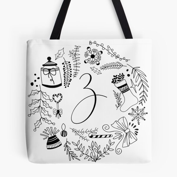 Item preview, Festive Christmas Alphabet letters Holiday art designed and sold by ilyanadesign.